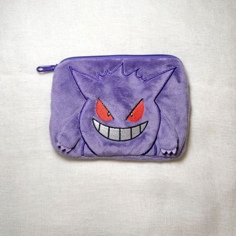 Gengar Pokemon Mini Pouch Japan Anime Zipper Plush Wallet